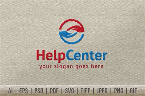 Help Center Logo | Branding & Logo Templates ~ Creative Market