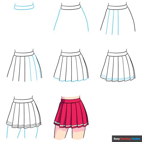 How to Draw an Anime Skirt - Easy Step by Step Tutorial