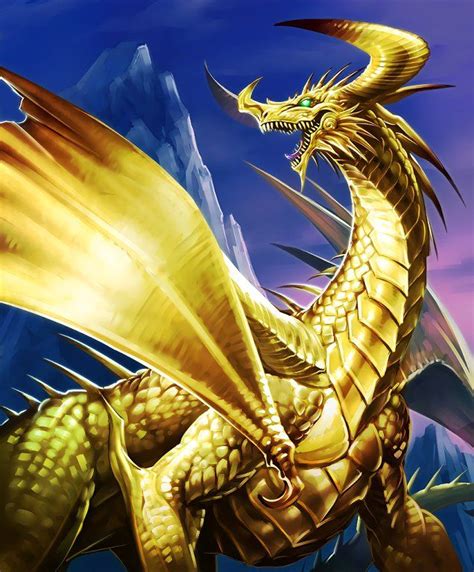 Card: Golden Dragon's Den | Dragon art, Japanese mythical creatures, Mythical monsters