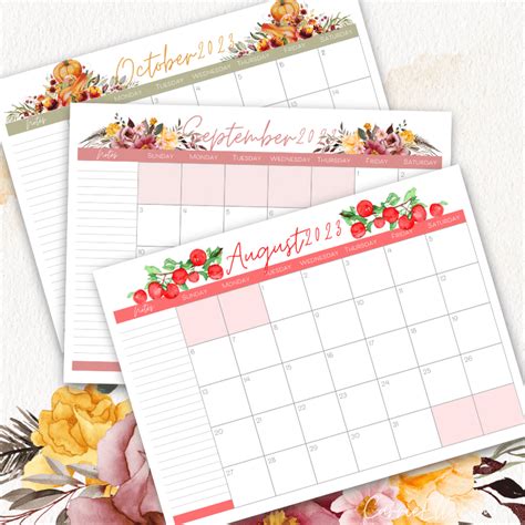 February 2023 Calendar Free Printable Floral – Get Calender 2023 Update