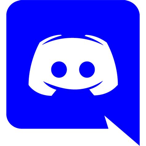 Blue discord icon - Free blue site logo icons