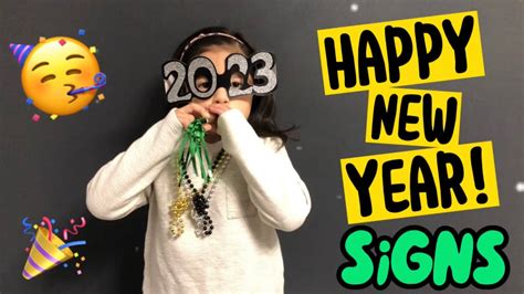 Happy New Year Signs in ASL American Sign Language - YouTube