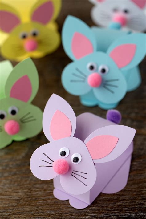 Paper Bobble Head Bunny Craft for Kids