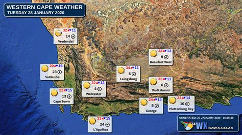 SA Weather Forecast, Alerts, Warnings, Advisories & UVB Index all provinces Tue 28 January 2020 ...