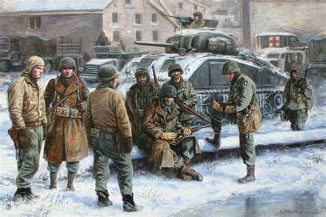 Cranston Fine Arts The Battered Band by David Pentland. WW2 D-Day Military Art Print.: Amazon.co ...