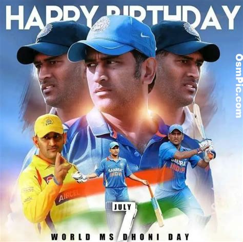 7 July Mahendra Singh Dhoni Birthday Status Wishes Images Status