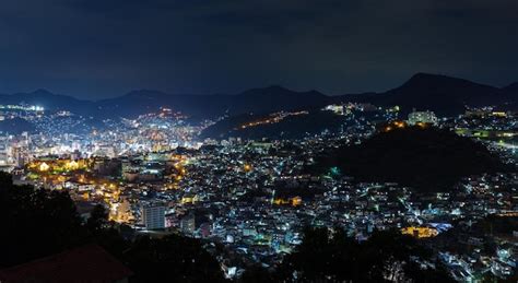 Premium Photo | Night view of Nagasaki