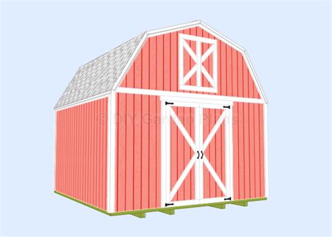 Gambrel – Barn Shed Plans With Loft: Page 1 – DIYGardenPlans