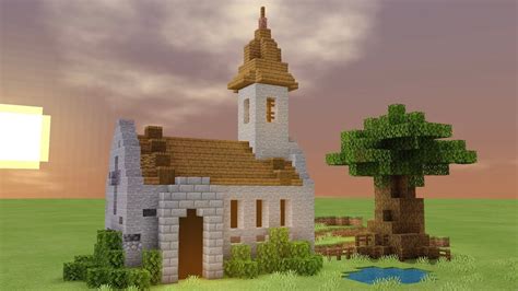 Minecraft Church-BUILDING tutorial - YouTube