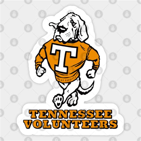 Tennessee Vols Vintage Mascot logo - Tennessee - Sticker | TeePublic