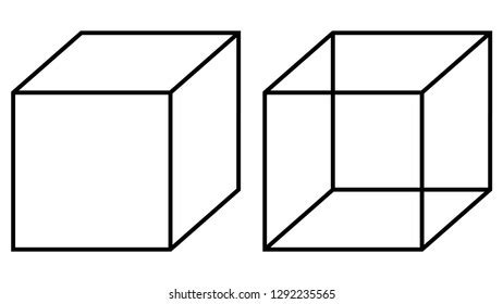 Geometry Cube Vector Stock Vector (Royalty Free) 1292235565 | Shutterstock