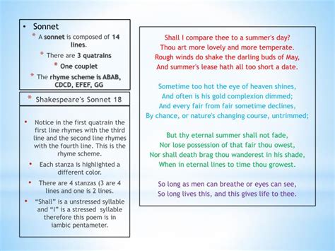 Sonnet structure - endpsado