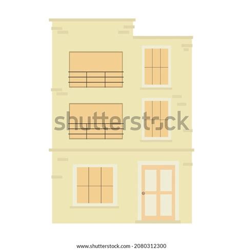 Cartoon Yellow Indian Poor House Isolated Stock Vector (Royalty Free ...