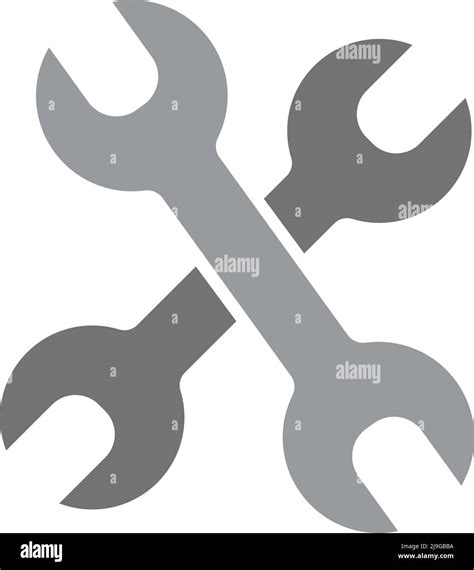 Two spanner, wrench icon. Editable vector Stock Vector Image & Art - Alamy