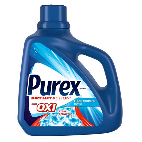 Purex Liquid Laundry Detergent Plus Oxi, Fresh Morning Burst, 128 Fluid Ounces, 71 Loads ...