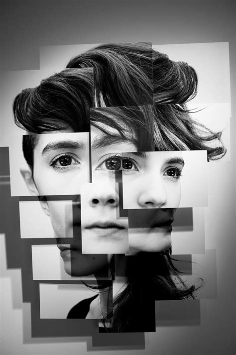 Art by Brno Del Zou | Photo sculpture, Face collage, Experimental photography