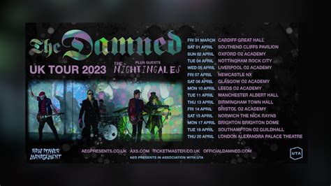 The Damned announce 2023 UK tour – R o c k 'N' L o a d