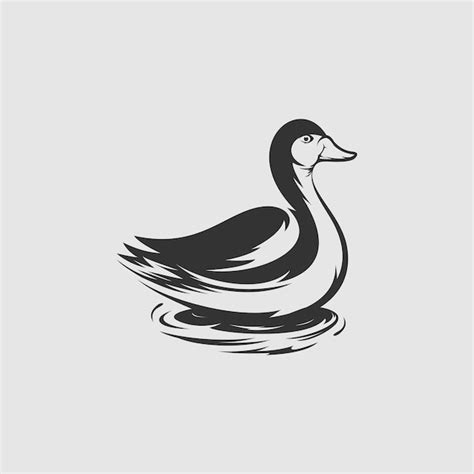 Premium Vector | Duck logo design vector