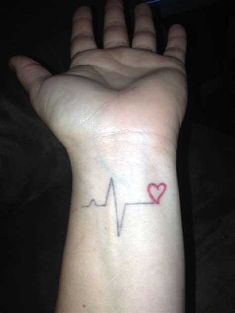 but the EKG line would actually have to be correct:) | Nurse tattoo, Tattoos, Life tattoos