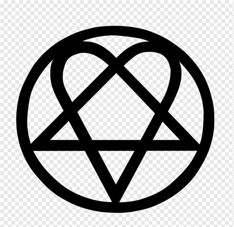 HIM Heartagram Logo Decal, heartagram, logo, symmetry, sticker png ...