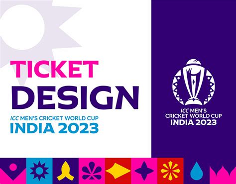 ICC MEN'S CRICKET WORLD CUP 2023 INDIA TICKET DESIGN on Behance