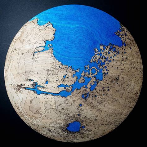 An Ocean on Mars - A new an quite unique topographic map of Mars ...