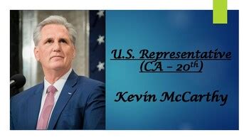 U.S. Representative Kevin McCarthy (CA -20th) BIO PPT | TPT