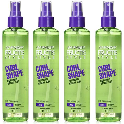 Pack of (4) Garnier Fructis Style Curl Shaping Spray Gel Curl Defining ...