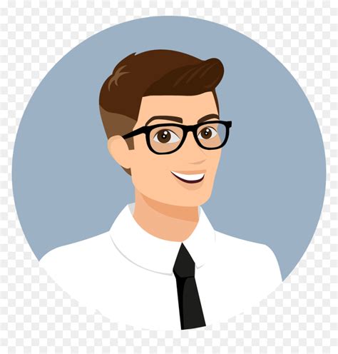 Manager Clipart Store Manager - Cartoon Face With Glasses, HD Png ...