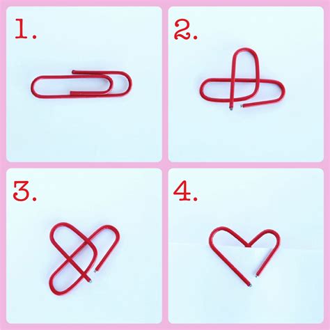 Valentine’s Day Ribbon Wreath and Paper Clip Hearts | Paper clips diy, Paperclip crafts ...