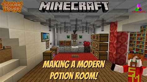 Making a modern potion room in Minecraft. Trycraft SMP Server - YouTube