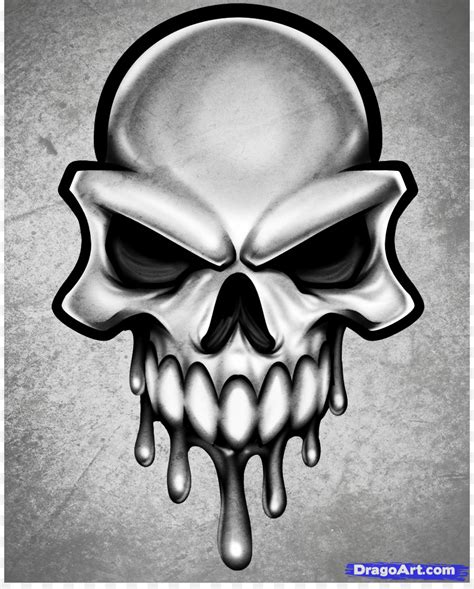 Skull Sketch Easy at PaintingValley.com | Explore collection of Skull ...