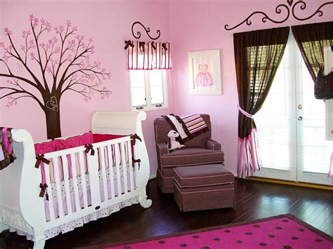 Full Pink Color Girl Baby Room Ideas Decorate