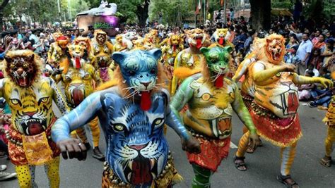 Pulikali in Pics: Colourful Tiger-themed dance which is an integral ...