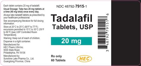 Tadalafil - FDA prescribing information, side effects and uses