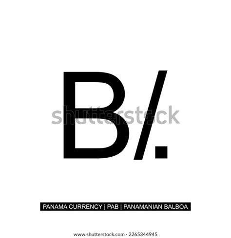 Panama Currency Symbol Panamanian Balboa Icon Stock Vector (Royalty ...