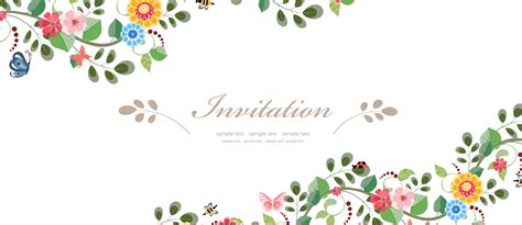 Material Flower Wedding Euclidean Vector Invitation Fresh Transparent HQ PNG Download | FreePNGimg