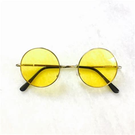 Yellow Round Sunglasses - TopSunglasses.net