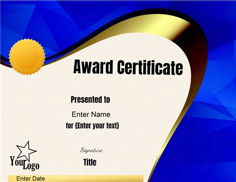 Free Editable Certificate Template | Customize Online & Print at Home