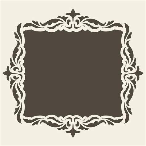 Vintage Floral Border Frame. - Vector. 30715303 Vector Art at Vecteezy