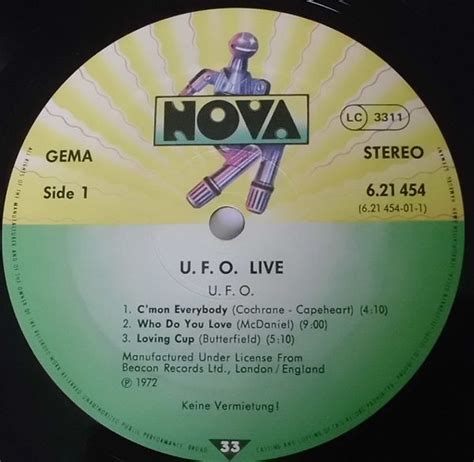 UFO - Live (Vinyl) | Discogs