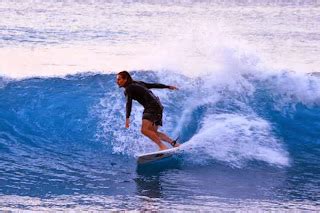 Surfing Spot at Dreamland Beach Bali Indonesia