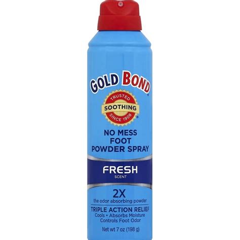 Gold Bond Foot Powder Spray, No Mess, Fresh Scent (7 oz) from Stater Bros. - Instacart