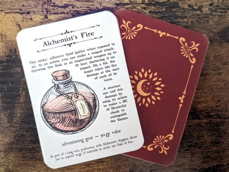 Adventuring Gear: D&D Item Card Packs - Etsy