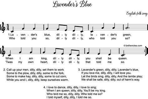 Lavender's Blue - Beth's Notes