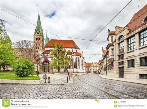 The Beautiful Cathedral of Augsburg Editorial Stock Image - Image of ...