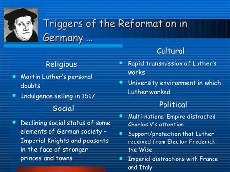 Causes Of The Reformation