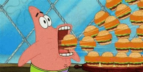 Eat Krabby Patty GIF - Eat KrabbyPatty Patrick - Discover & Share GIFs