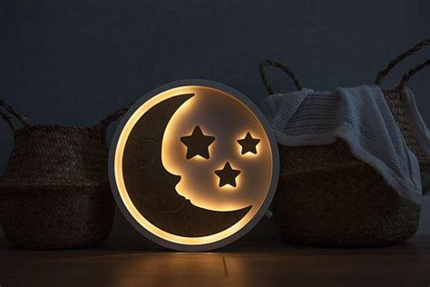 Moon Lamp Moon Night Light Moon Night Light Moon Nursery - Etsy | Lámpara de noche, Lámparas de ...