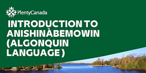 Algonquin Language Program Proves Very Popular - Plenty Canada